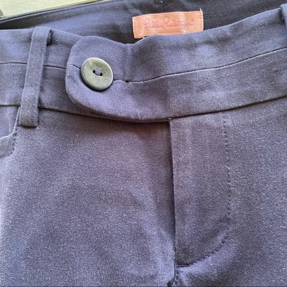 Lilly Pulitzer Luxury Solid True Navy Capri Pants size 4 - Picture 8 of 16